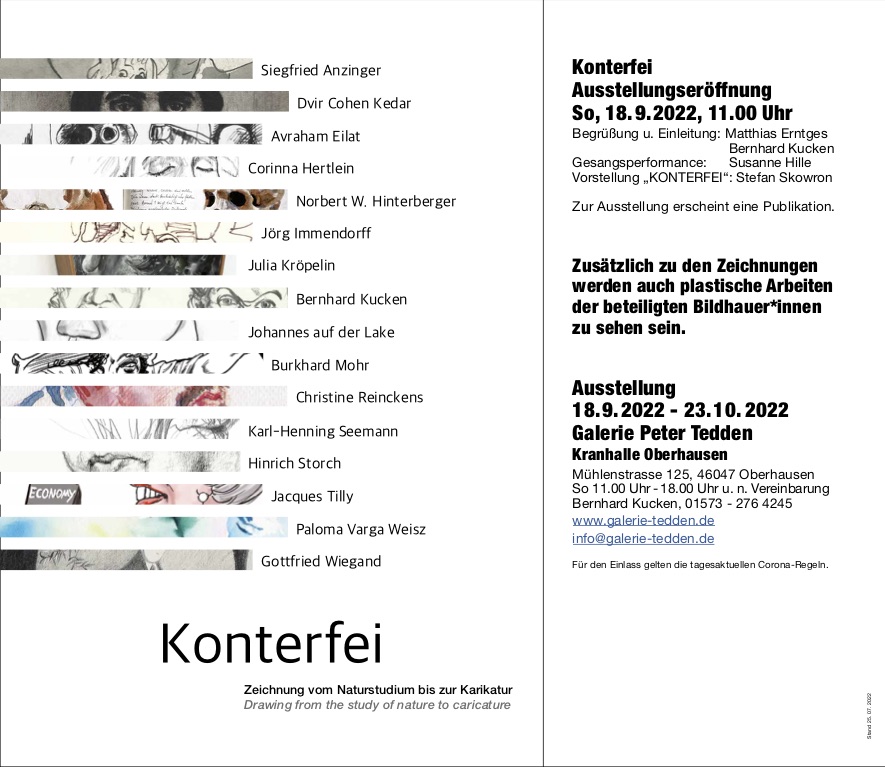 Konterfei - Ausstellung Galerie Peter Tedden, Kranhalle Oberhausen